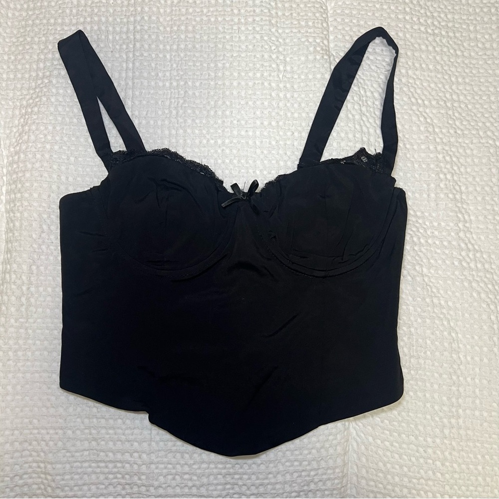 Garage Black Corset Top